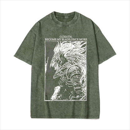 ELDEN RING The Black Blade Vintage Game Washed Unisex T-Shirt