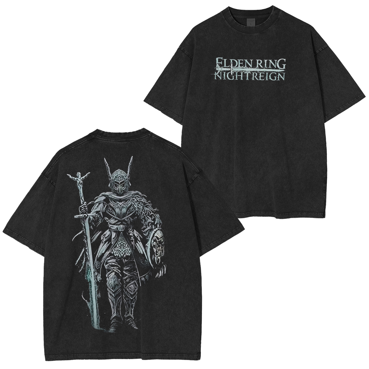 Elden Ring: Get this shirt and the night is yours to reign Vintage Game Washed Unisex T-Shirt