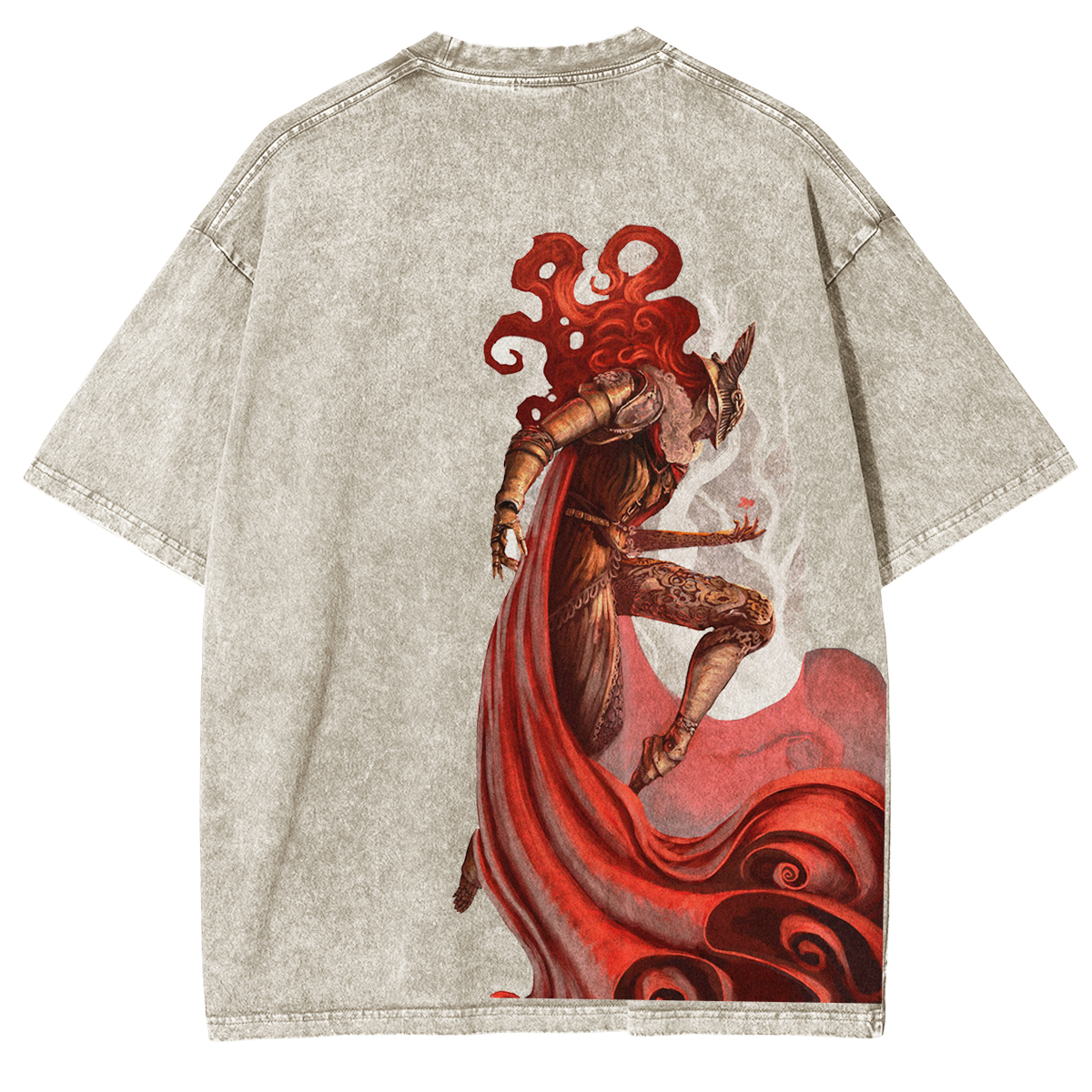 [Copy]Eldenring Radahn Vintage Game Washed Unisex T-Shirt