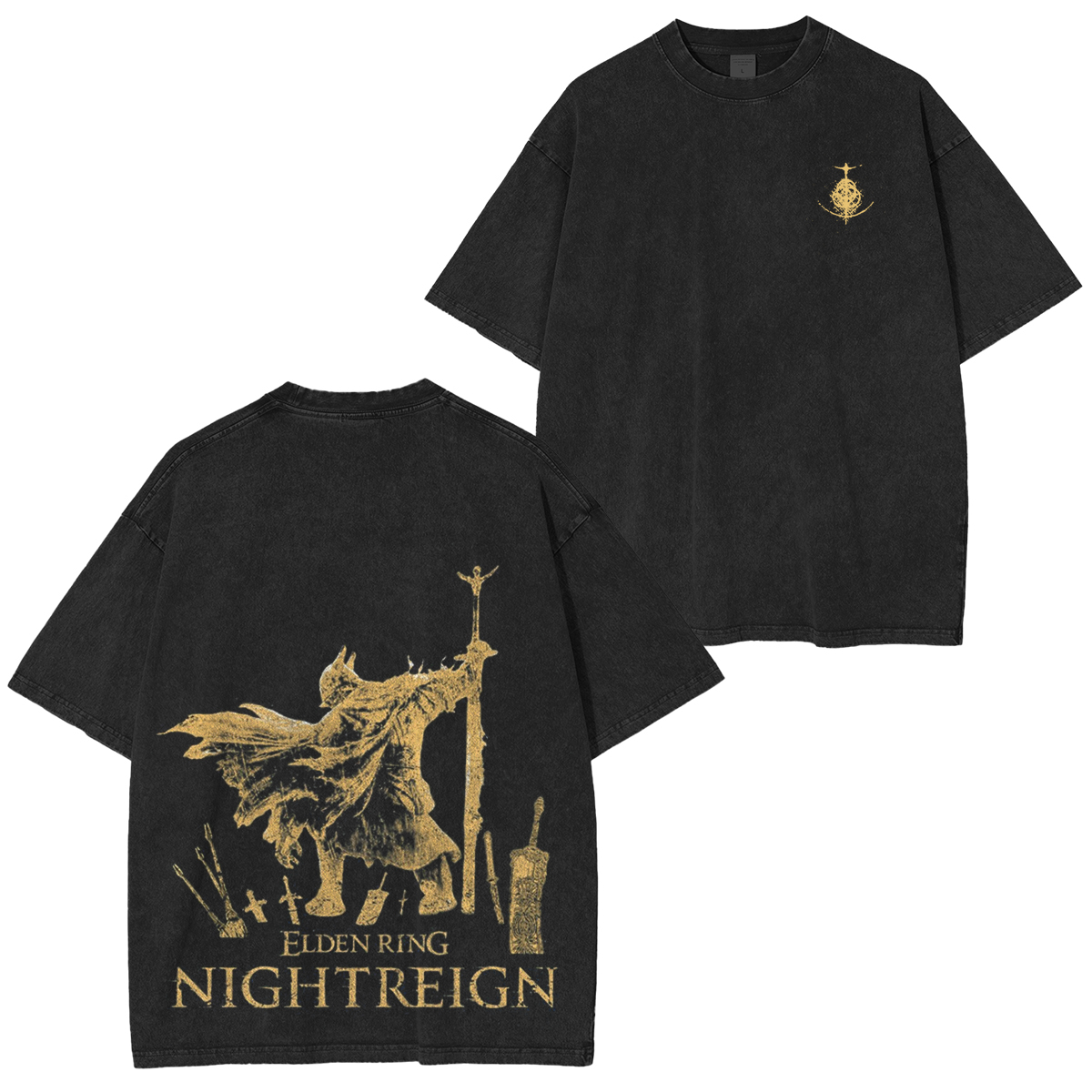 Elden Ring Nightreign Vintage Washed Unisex T-Shirt