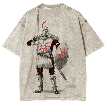 Dark Souls Praise The Sun Vintage Washed Unisex T-Shirt