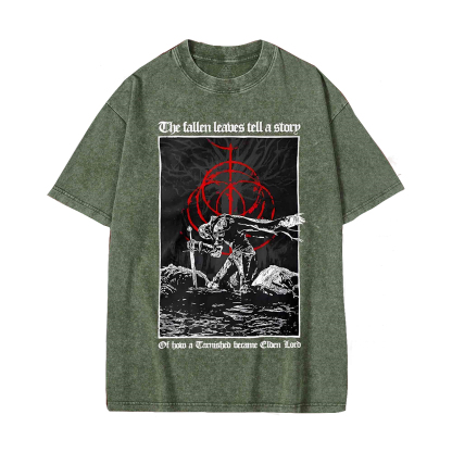 Elden Ring: Erdtree's Exile Vintage Game Washed Unisex T-Shirt