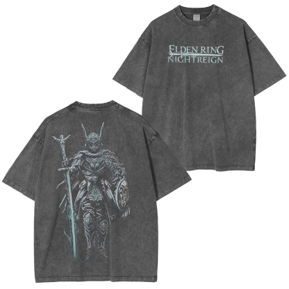 Elden Ring: Get this shirt and the night is yours to reign Vintage Game Washed Unisex T-Shirt