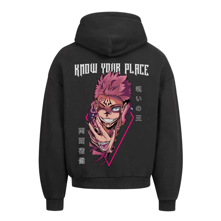 Sukuna X Know Your Place Oversized Hoodie