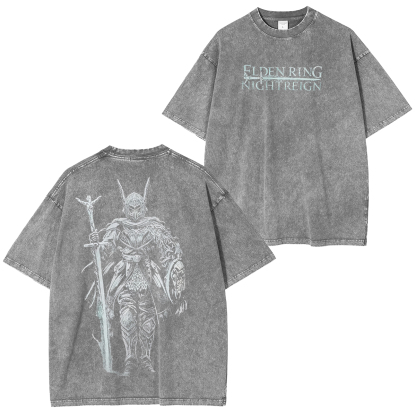 Elden Ring: Get this shirt and the night is yours to reign Vintage Game Washed Unisex T-Shirt