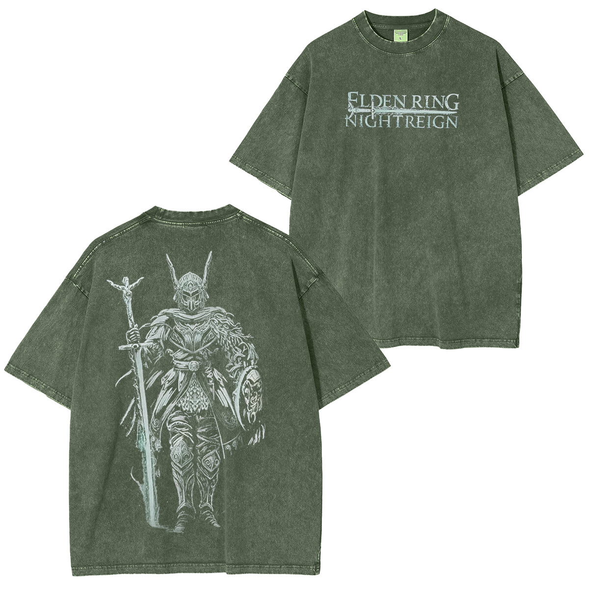 Elden Ring: Get this shirt and the night is yours to reign Vintage Game Washed Unisex T-Shirt