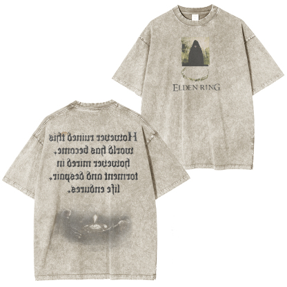 Elden Ring - Life Endures Vintage Game Washed Unisex T-Shirt