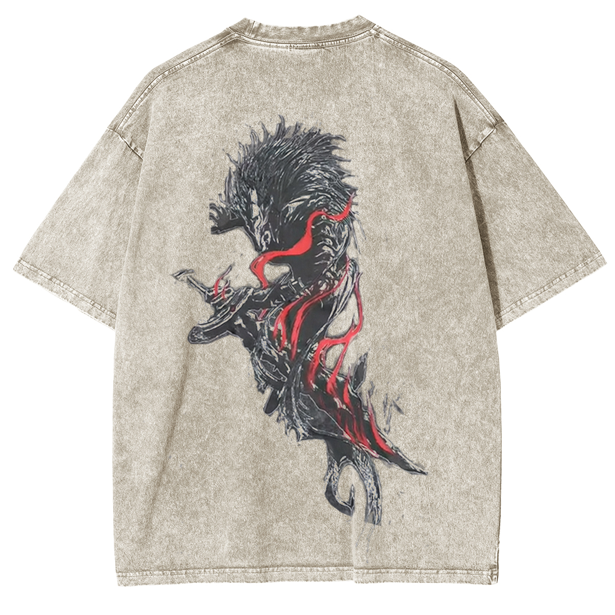 Elden Ring The dragon warrio Vintage Washed Unisex T-Shirt
