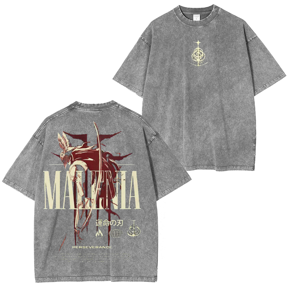 Cursed Goddess Back Elden Ring Vintage Washed Unisex T-Shirt