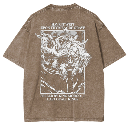 Curse You Bayle! Elden Ring Vintage Washed Unisex T-Shirt