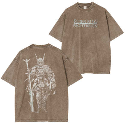 Elden Ring: Get this shirt and the night is yours to reign Vintage Game Washed Unisex T-Shirt
