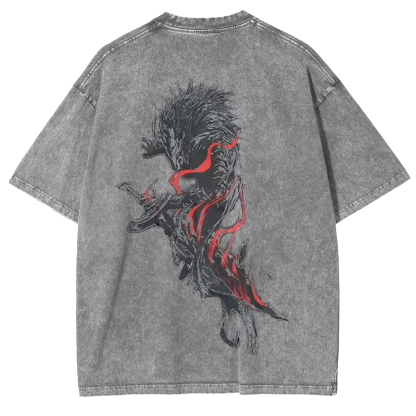 Elden Ring The dragon warrio Vintage Washed Unisex T-Shirt