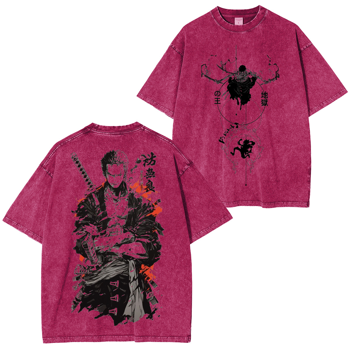Roronoa Zoro One Piece Washed T-shirt/Crewneck/Hoodie