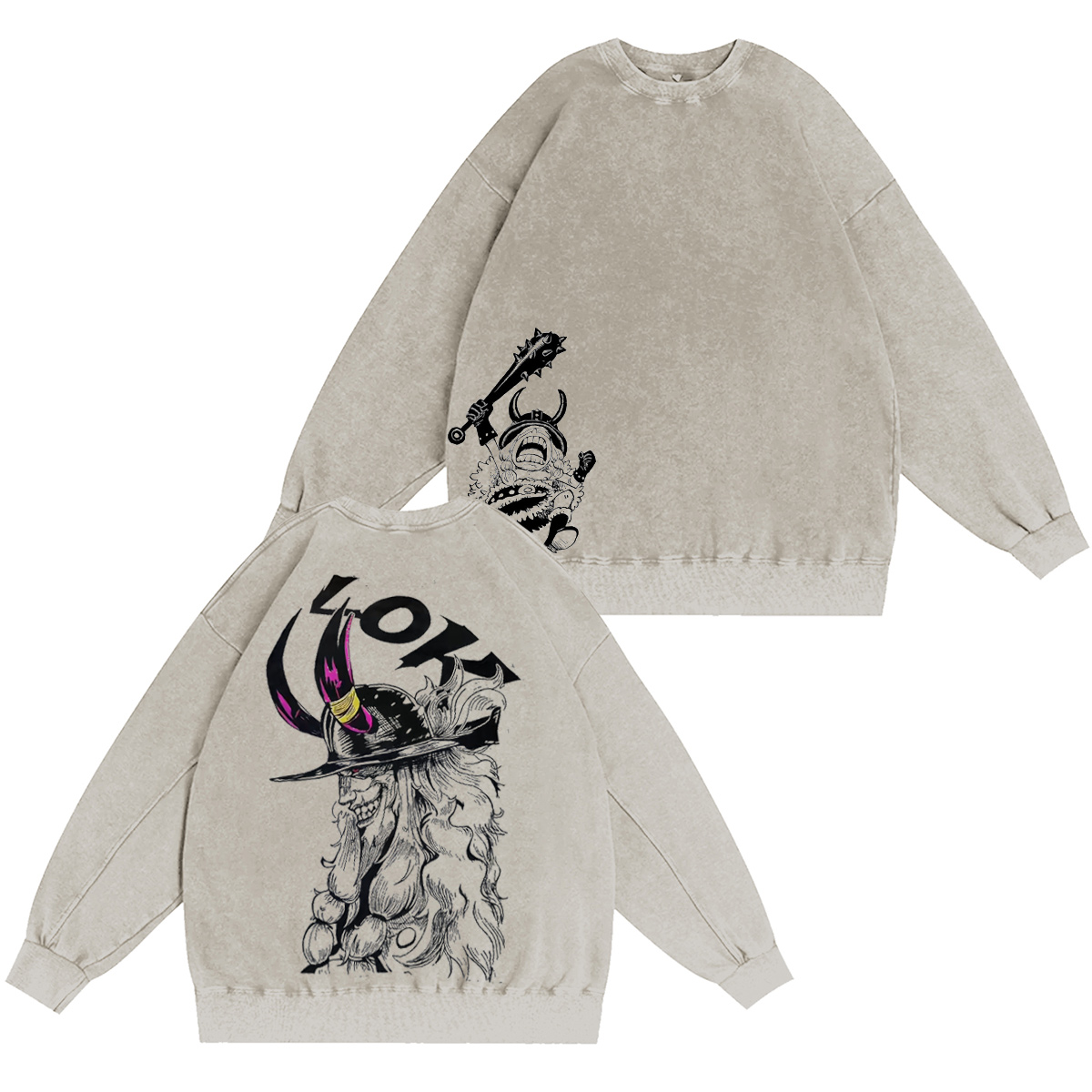 Loki One Piece Anime Oversized T-shirt/Crewneck/Hoodie