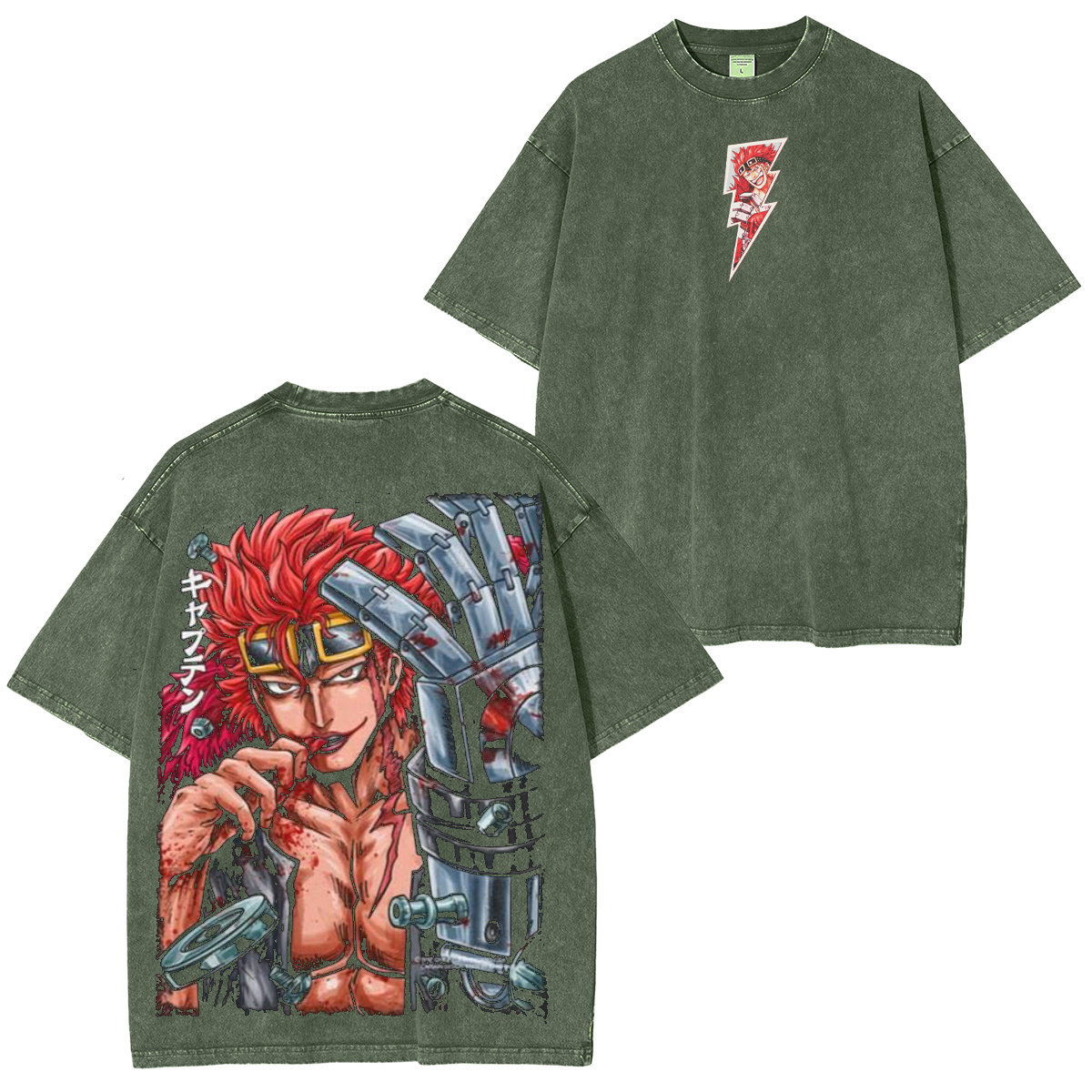 Eustass Kid One Piece Washed T-shirt/Crewneck/Hoodie