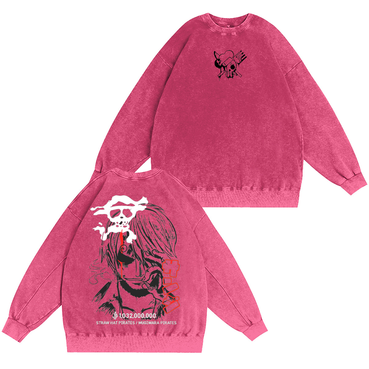 One Piece Washed T-shirt/Crewneck/Hoodie