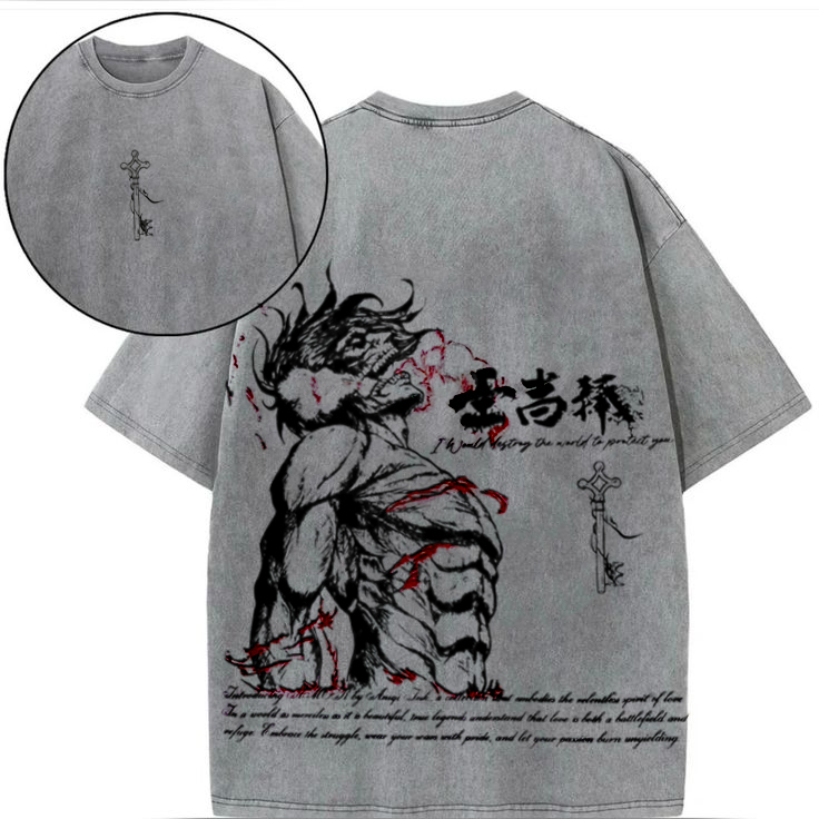 Attack on Titan Vintage Washed Oversize T-Shirt /Sweatshirt/Hoodie