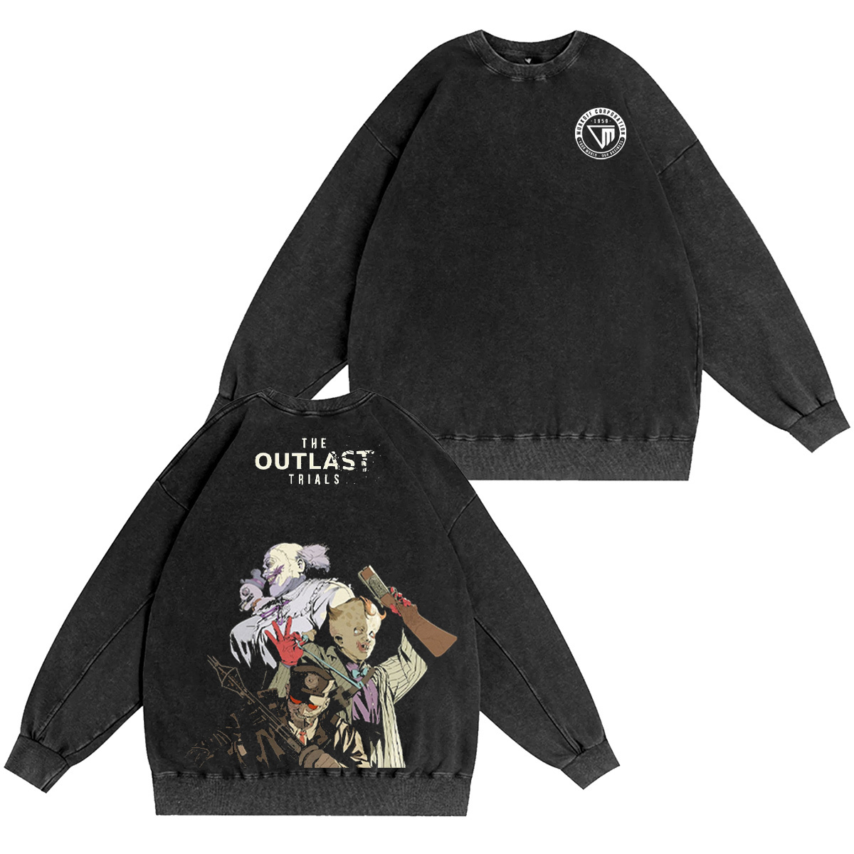 The Outlast Trials Vintage Washed T-shirt/Crewneck/Hoodie