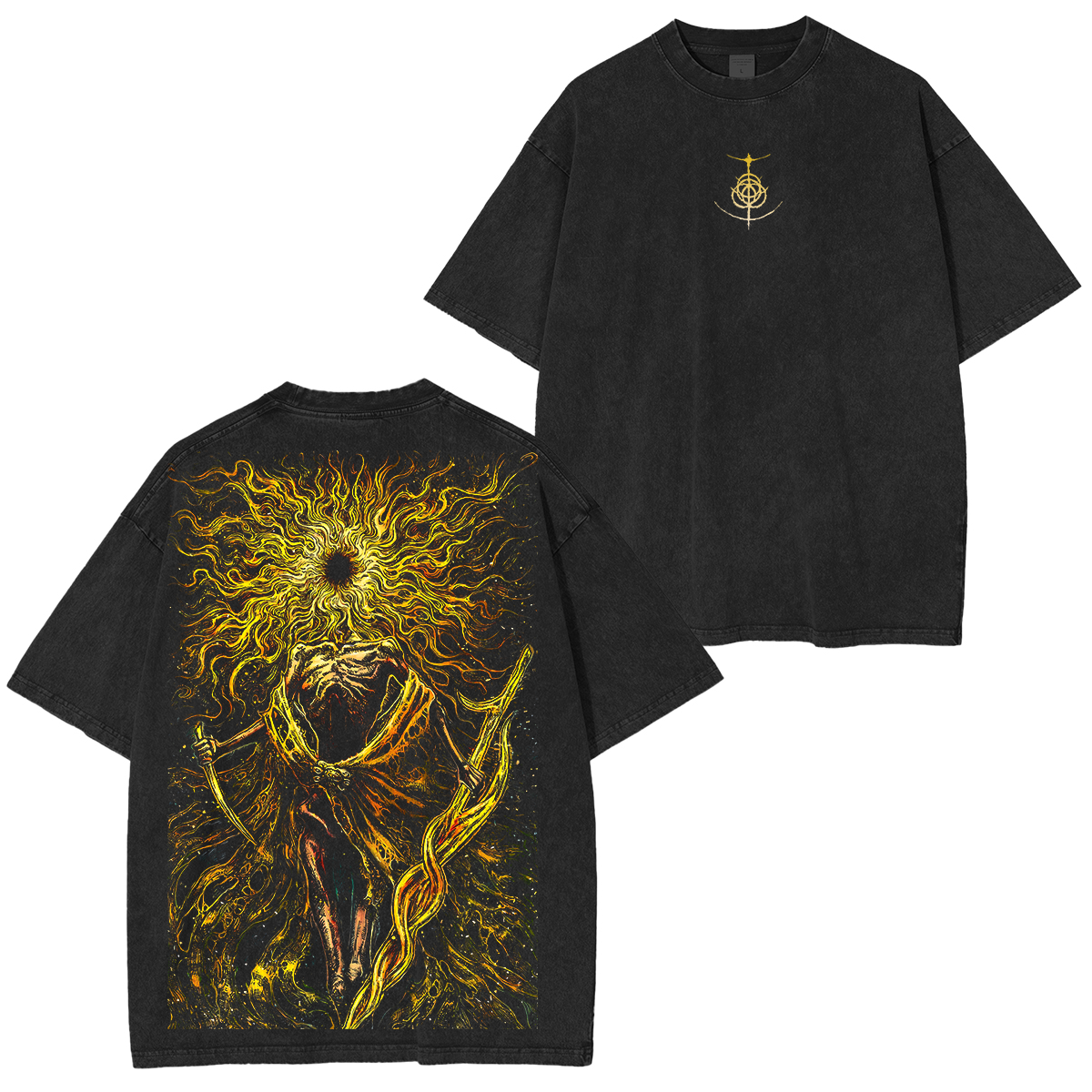 The Lord of Frenzied Flame Elden Ring Unisex Washed T-Shirt
