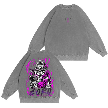 Roronoa Zoro One Piece Washed T-shirt/Crewneck/Hoodie