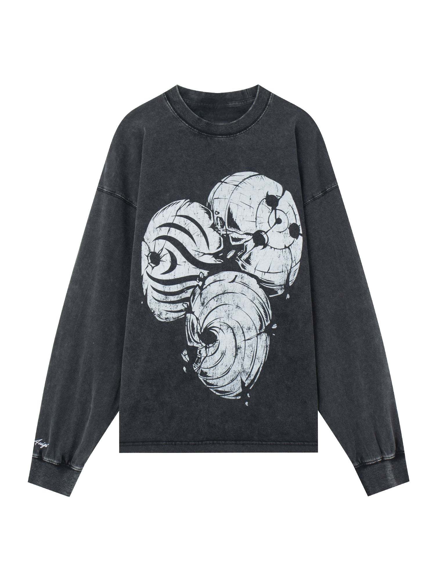 MASK WASHED CREWNECK SWEATSHIRT