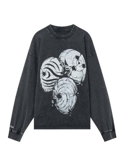 MASK WASHED CREWNECK SWEATSHIRT