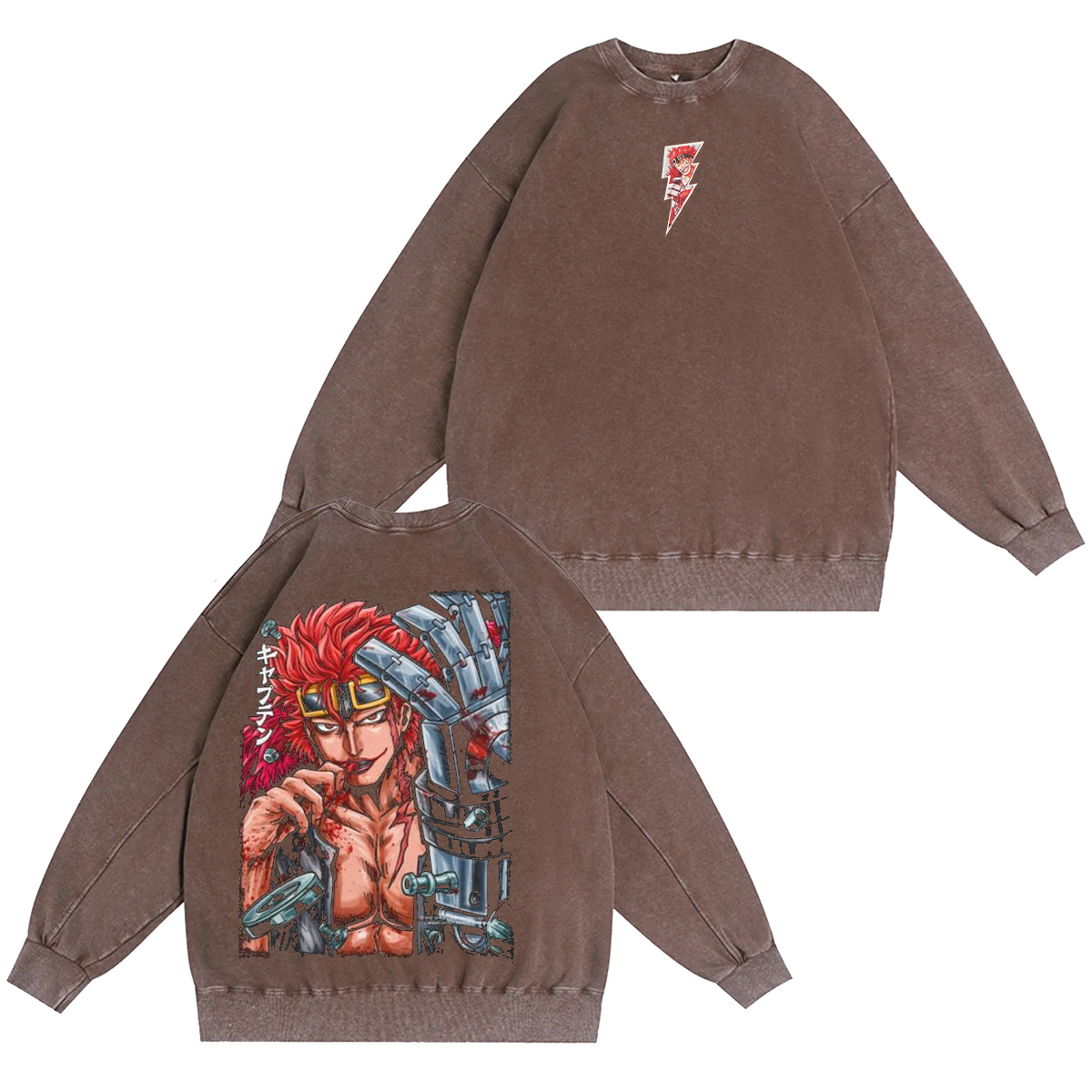 Eustass Kid One Piece Washed T-shirt/Crewneck/Hoodie