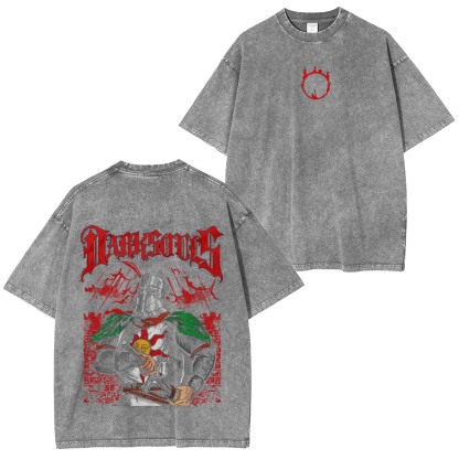 Everywear Solaire of Astora Praise the Sun Dark Souls Vintage Washed Unisex T-Shirt