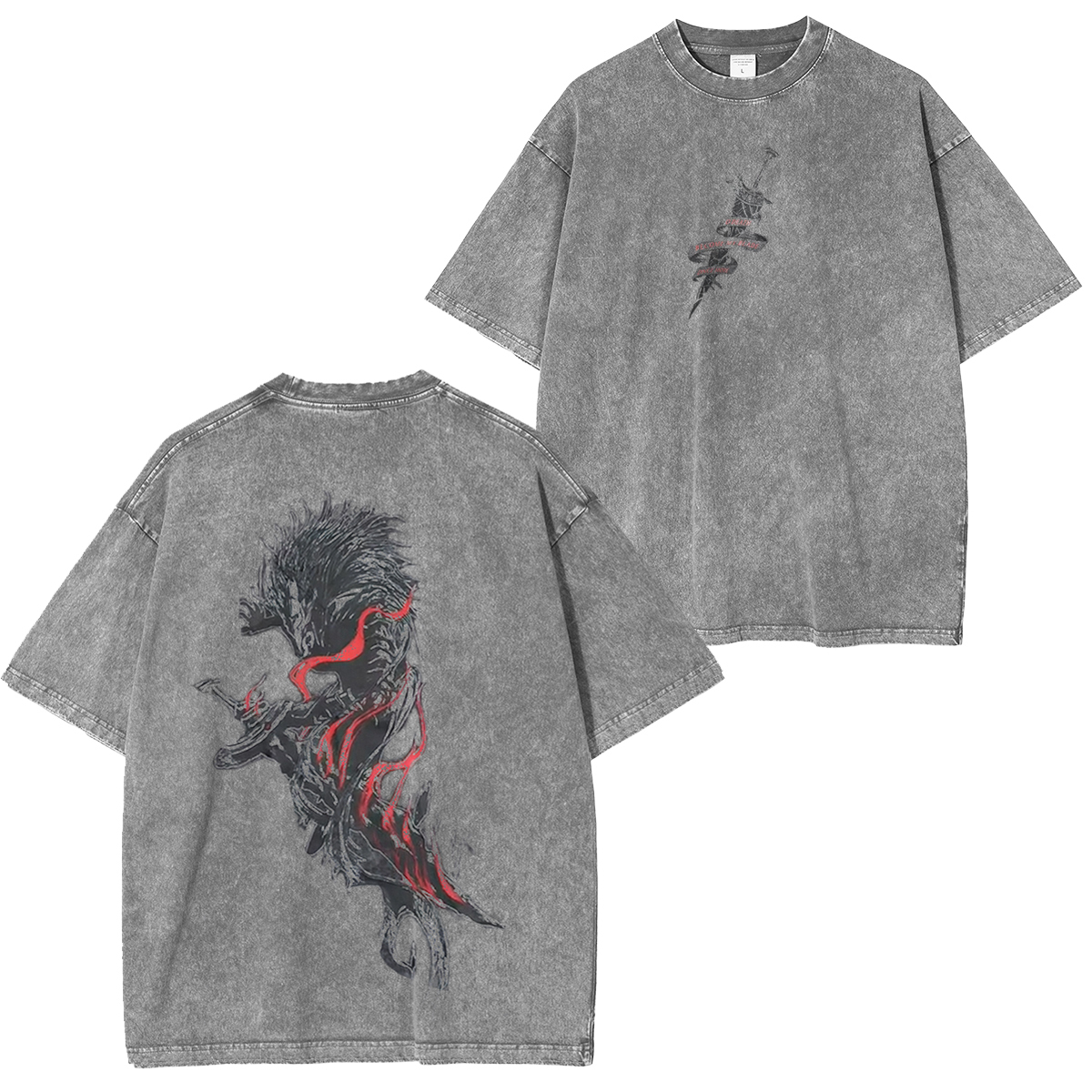 Elden Ring The dragon warrio Vintage Washed Unisex T-Shirt