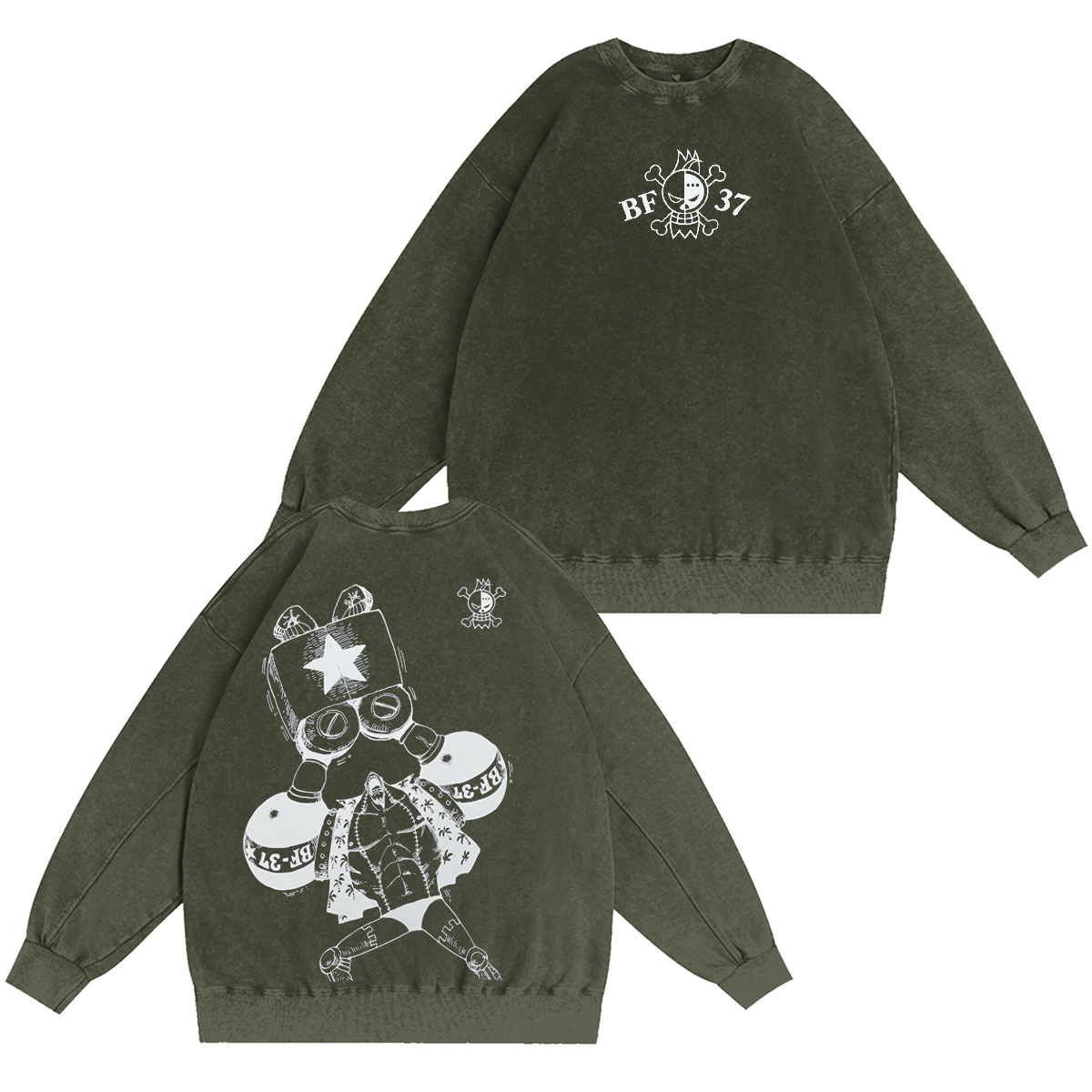 One Piece Vintage Washed T-shirt/Crewneck/Hoodie