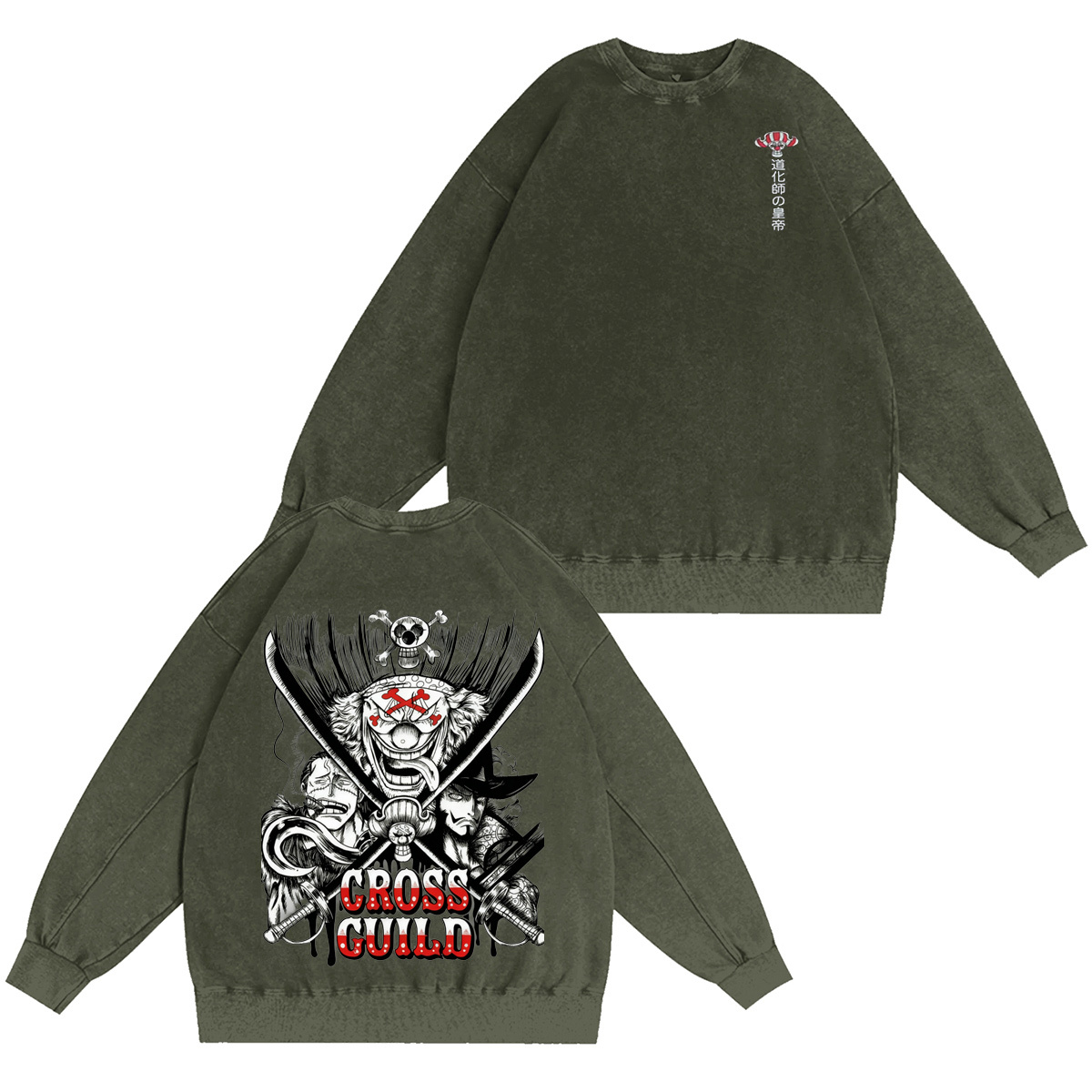 One Piece Vintage Washed T-shirt/Crewneck/Hoodie