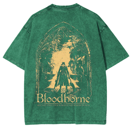 Hidetaka Miyazaki's Bloodborne Soulsborne Vintage Unisex Anime T-shirt
