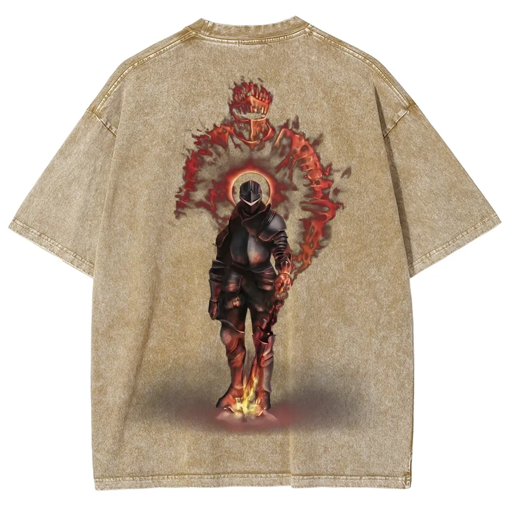 Dark Souls Unisex Fit Unisex Washed T-Shirt