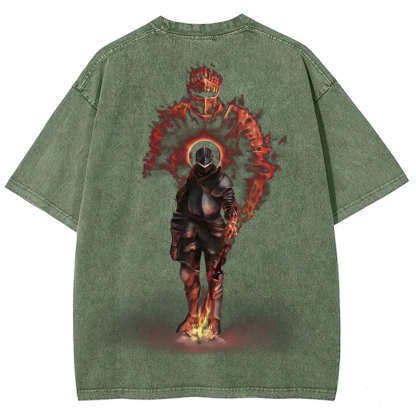 Dark Souls Unisex Fit Unisex Washed T-Shirt