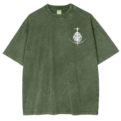 Curse You Bayle! Elden Ring Vintage Washed Unisex T-Shirt