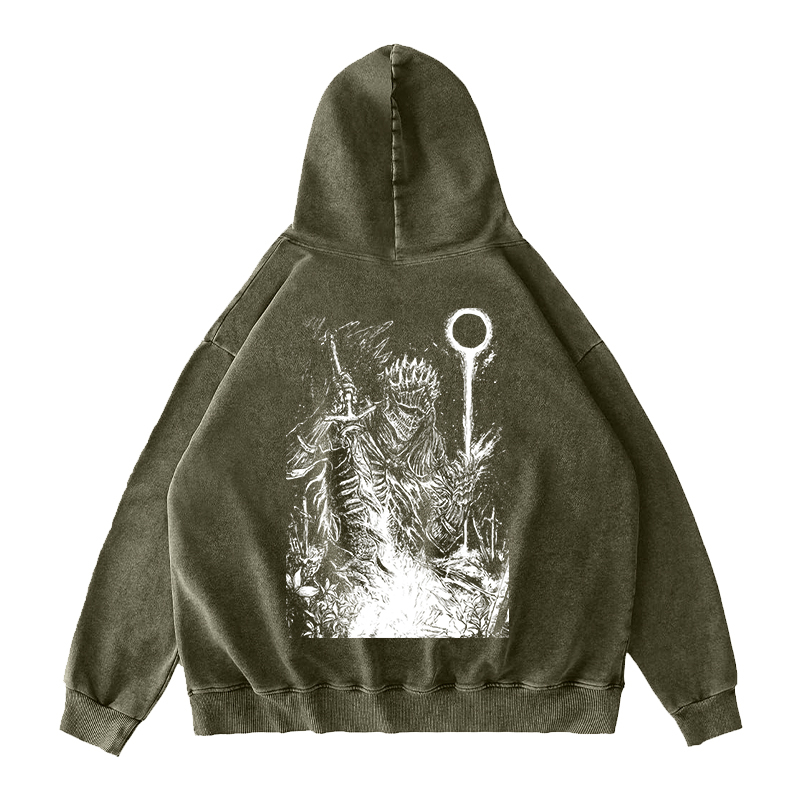 Dark Souls v2 Unisex Washed Hoodie