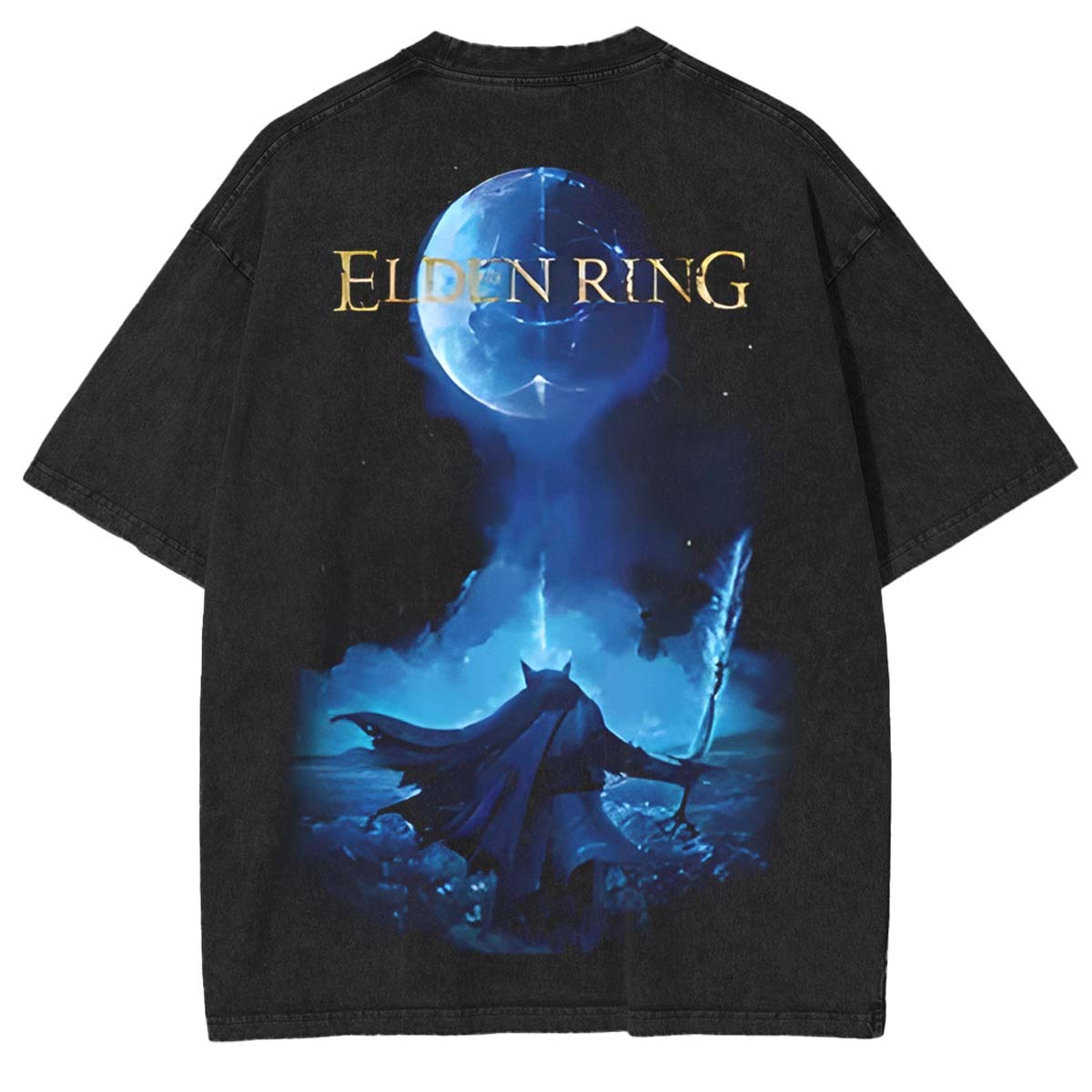 Elden Ring Night's Rule Vintage Unisex Washed T-shirt