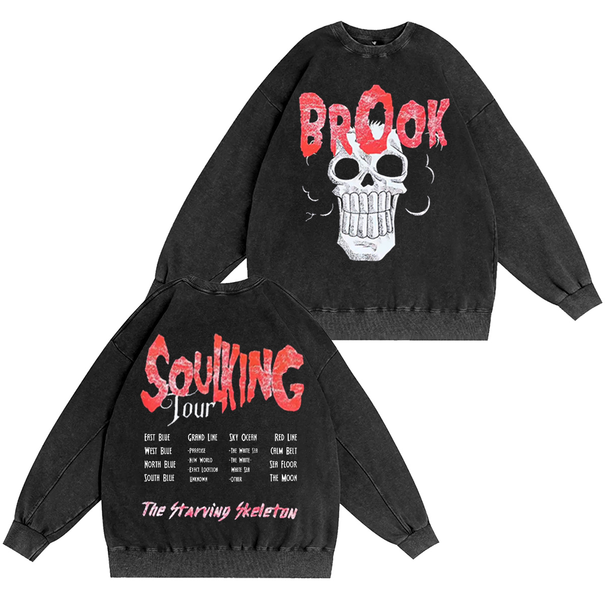 Brook One Piece Vintage Washed T-shirt/Crewneck/Hoodie