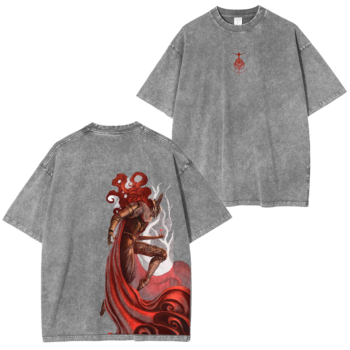 [Copy]Eldenring Radahn Vintage Game Washed Unisex T-Shirt