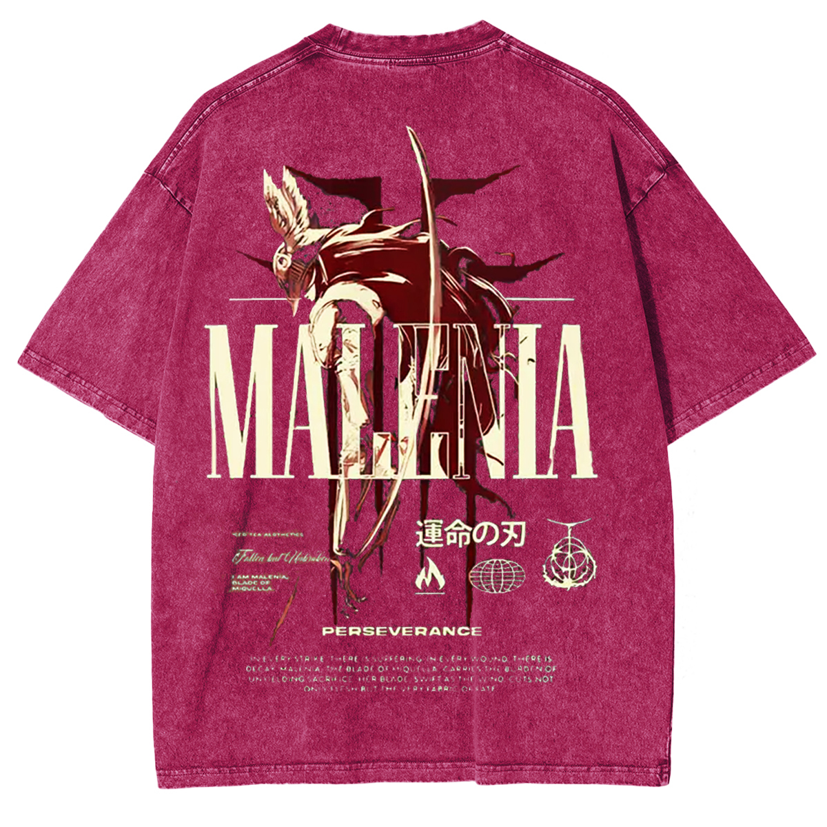 Cursed Goddess Back Elden Ring Vintage Washed Unisex T-Shirt