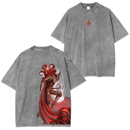[Copy]Eldenring Radahn Vintage Game Washed Unisex T-Shirt
