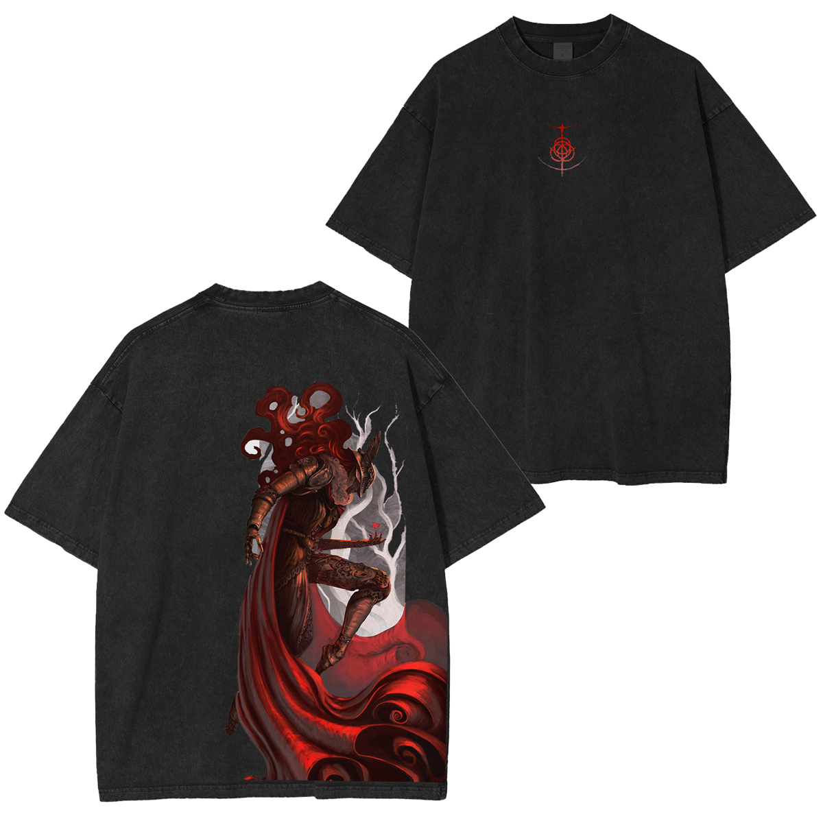 [Copy]Eldenring Radahn Vintage Game Washed Unisex T-Shirt