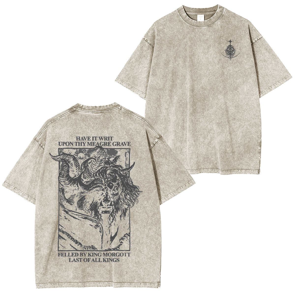 Curse You Bayle! Elden Ring Vintage Washed Unisex T-Shirt