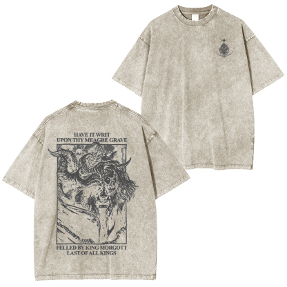 Curse You Bayle! Elden Ring Vintage Washed Unisex T-Shirt