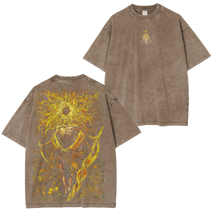 The Lord of Frenzied Flame Elden Ring Unisex Washed T-Shirt