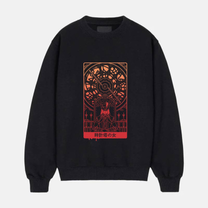 Lady Of The Tower Tarot Crewneck Sweatshirt