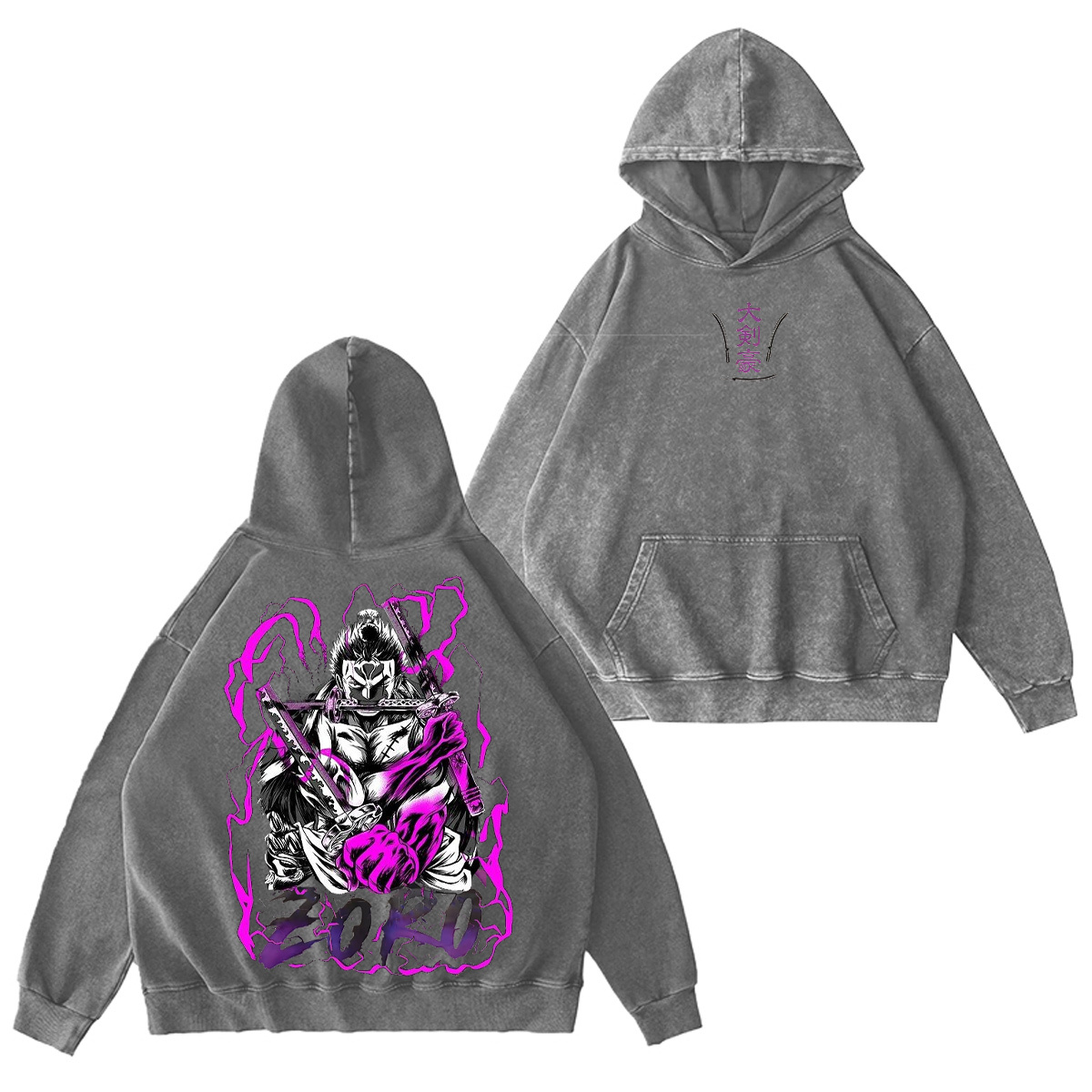 Roronoa Zoro One Piece Washed T-shirt/Crewneck/Hoodie