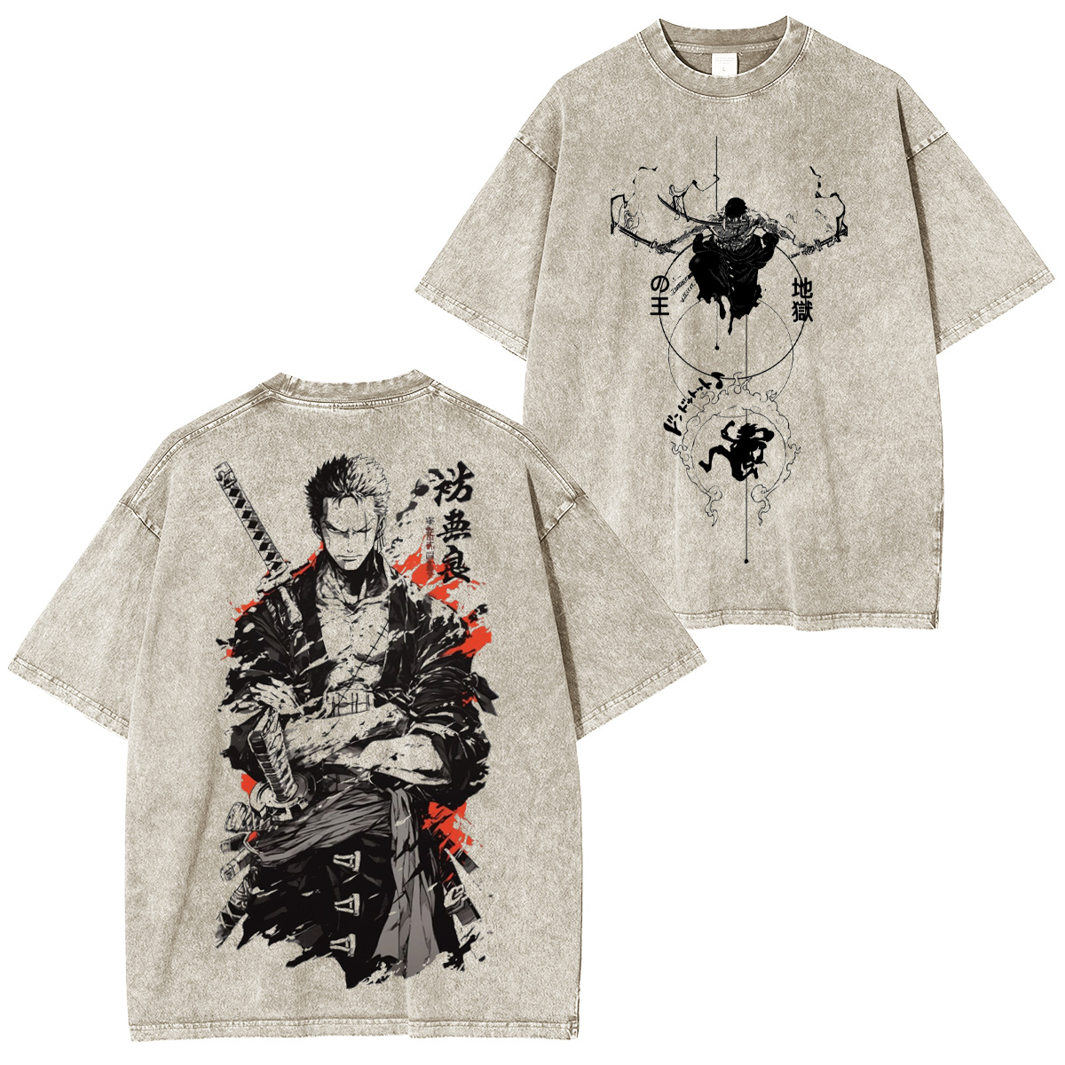 Roronoa Zoro One Piece Washed T-shirt/Crewneck/Hoodie