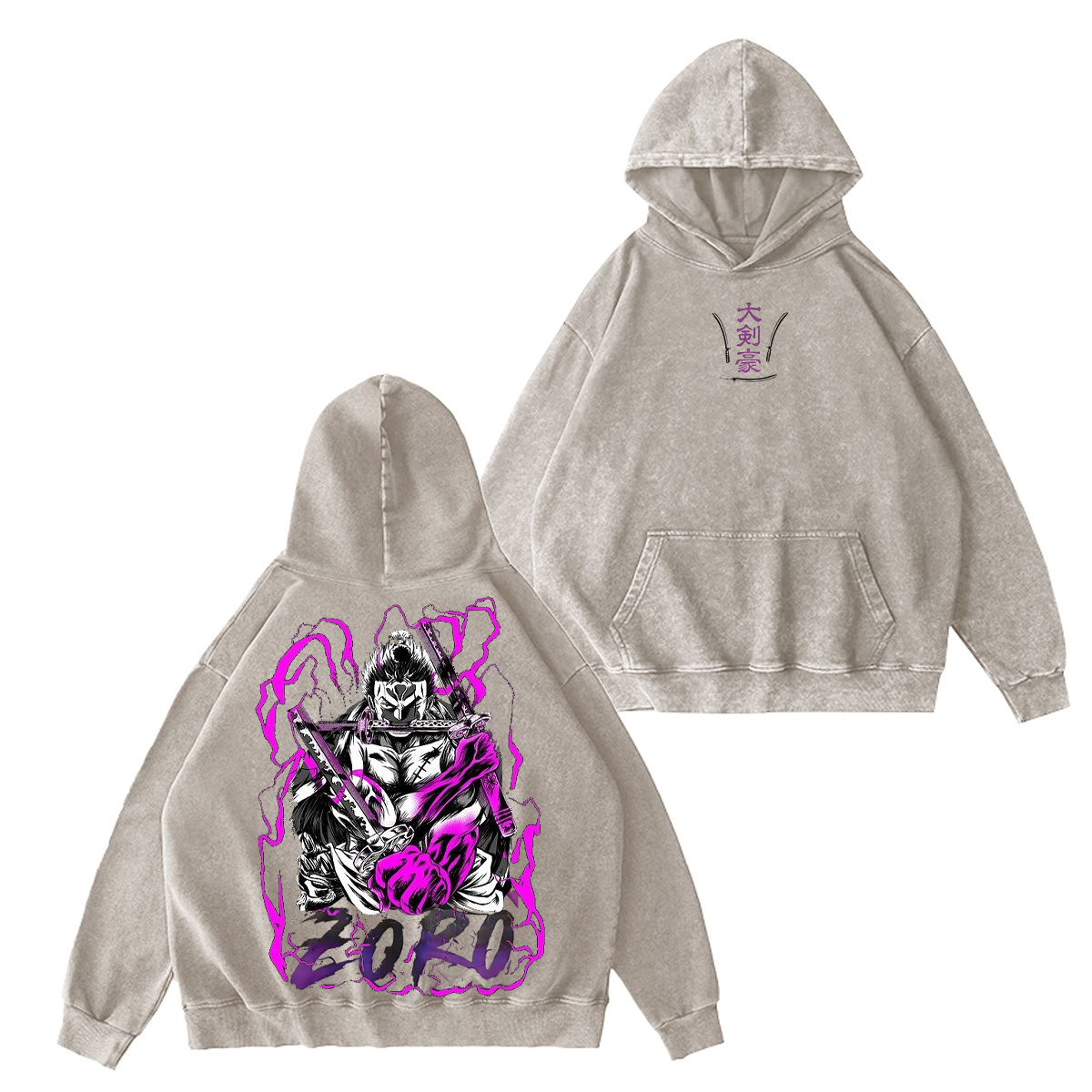 Roronoa Zoro One Piece Washed T-shirt/Crewneck/Hoodie