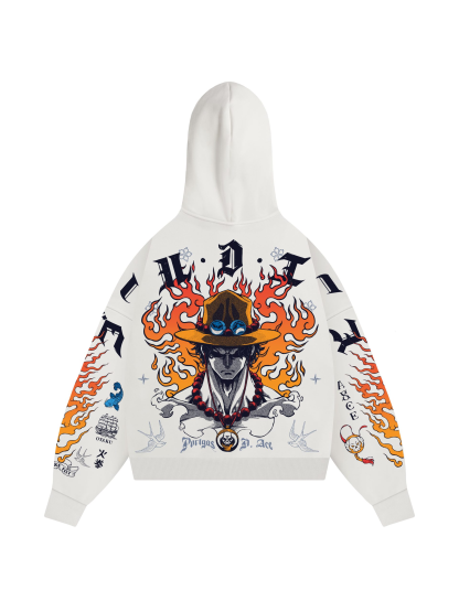 Fire Fist Zip Hoodie